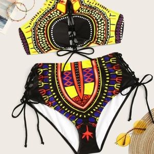 Tribal Print 2pc Bikini Set
